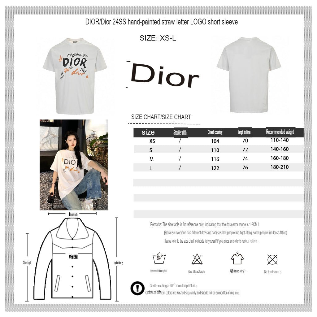 Dior Christian Dior Graphic White T-Shirt - netstar