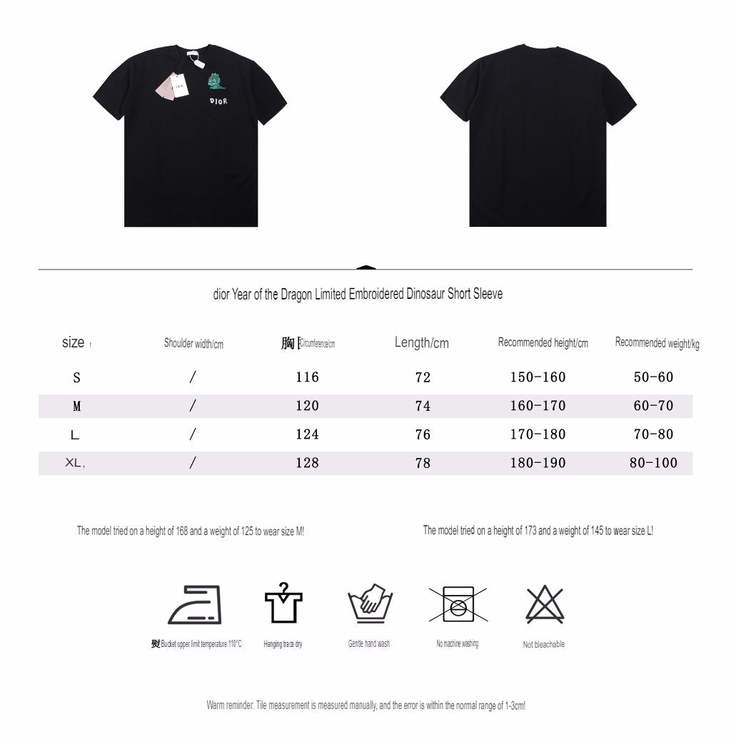 Dior Embroidered Lizard T-Shirt - Black - netstar
