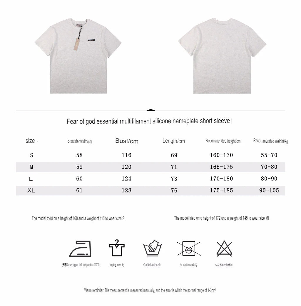 Fear of God Essentials Logo T-Shirt - Heather Grey - netstar®