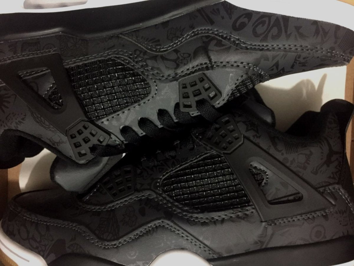 JORDAN 4 x LASER BLACK GUM - netstar