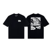 Casual short-sleeved T-shirt, printed cotton