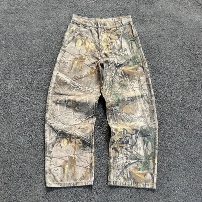 Camouflage Denim Pants