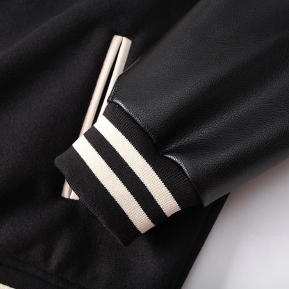 CHROME HEARTS HORSE SHOE LOGO VARSITY JACKET BLACK - netstar®