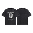 Casual short-sleeved T-shirt, printed cotton