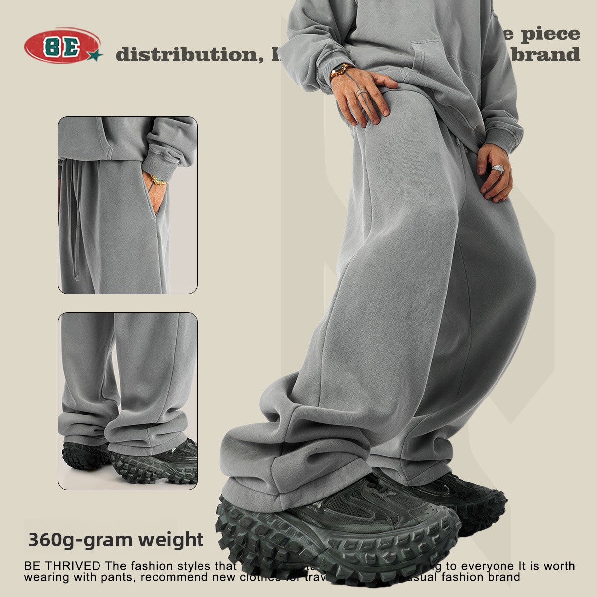 Fleece-Lined Sweatpants