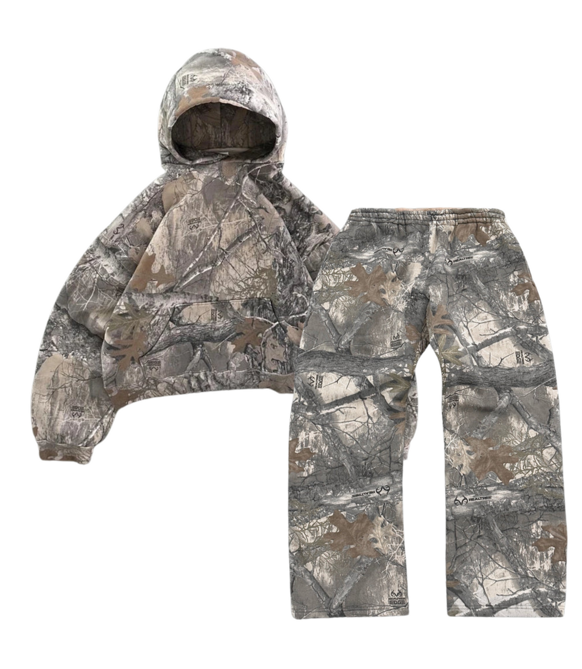 Camo Hoodie and Pants Set for Men Women - Outdoor Hunting Streetwear 2 Piece Tracksuit