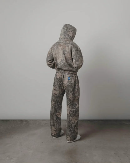 Camo Hoodie and Pants Set for Men Women - Outdoor Hunting Streetwear 2 Piece Tracksuit