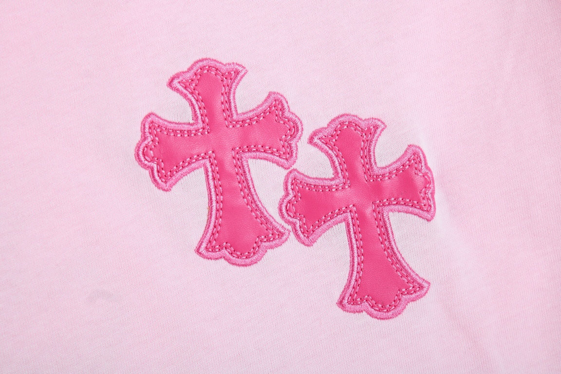 CHROME HEARTS HORSE SHOE LOGO T-SHIRT PINK - netstar®