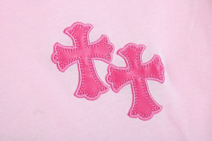 CHROME HEARTS HORSE SHOE LOGO T-SHIRT PINK - netstar®