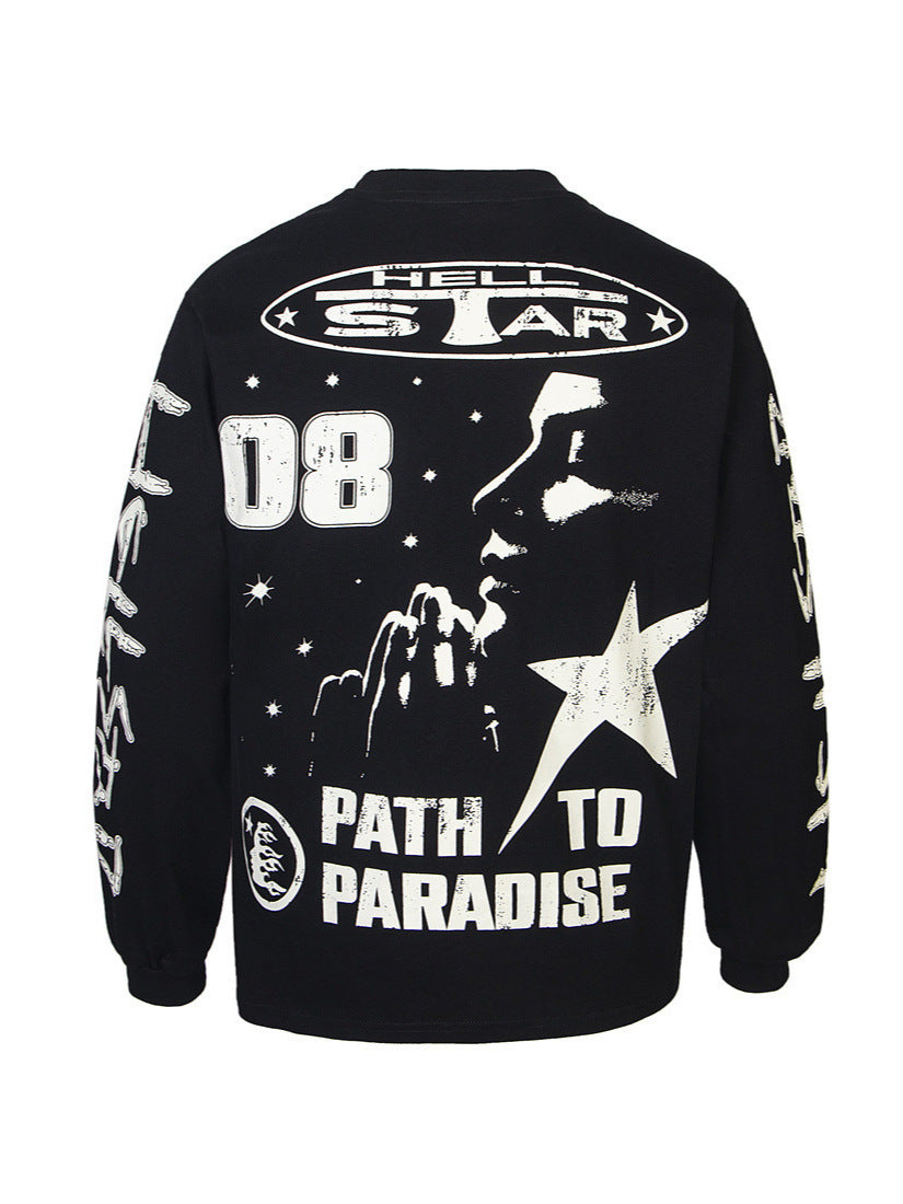 Cotton Print Long Sleeve T-Shirt