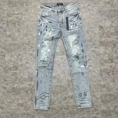 AMIRI MX1 PAINTER JEANS BLUE - netstar®
