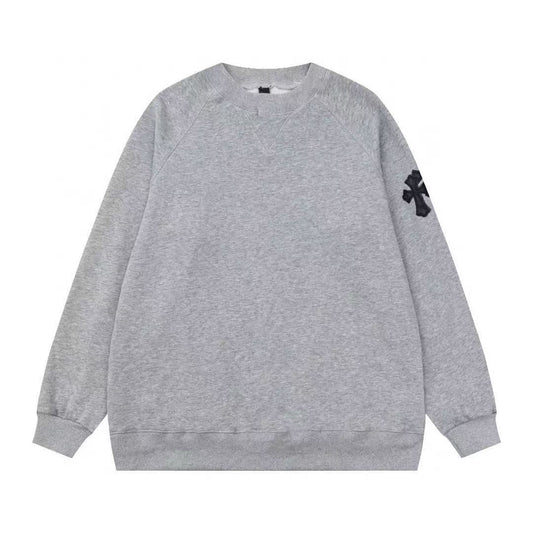 CHROME HEARTS CROSS PATCH SWEATSHIRT GREY - netstar®