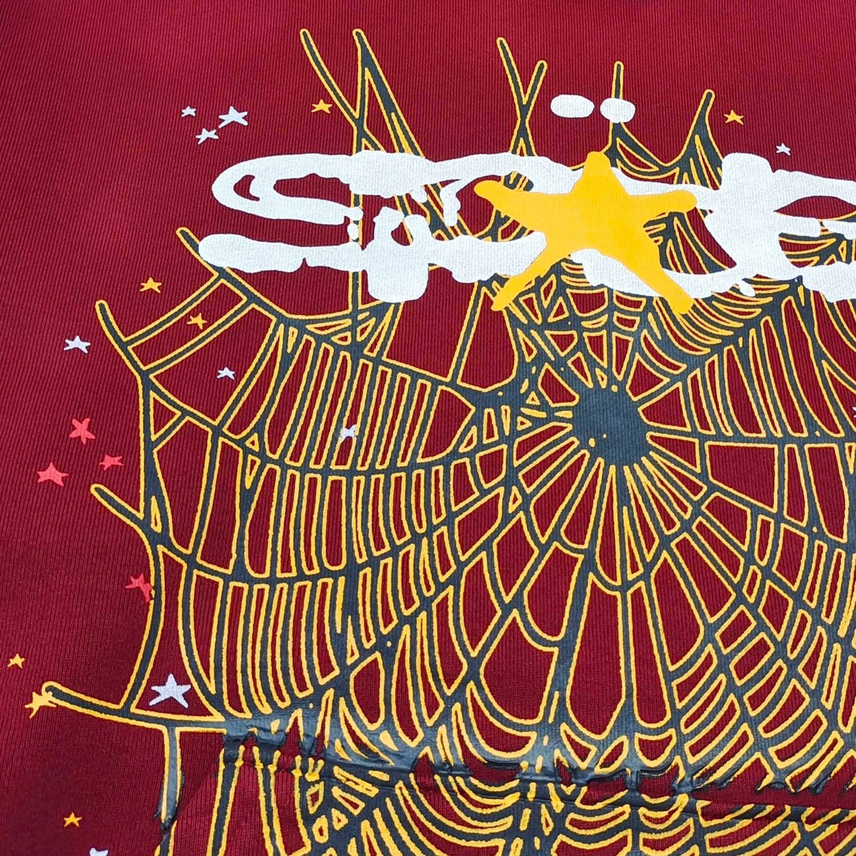 SP5DER LOGO HOODIE MAROON - netstar®