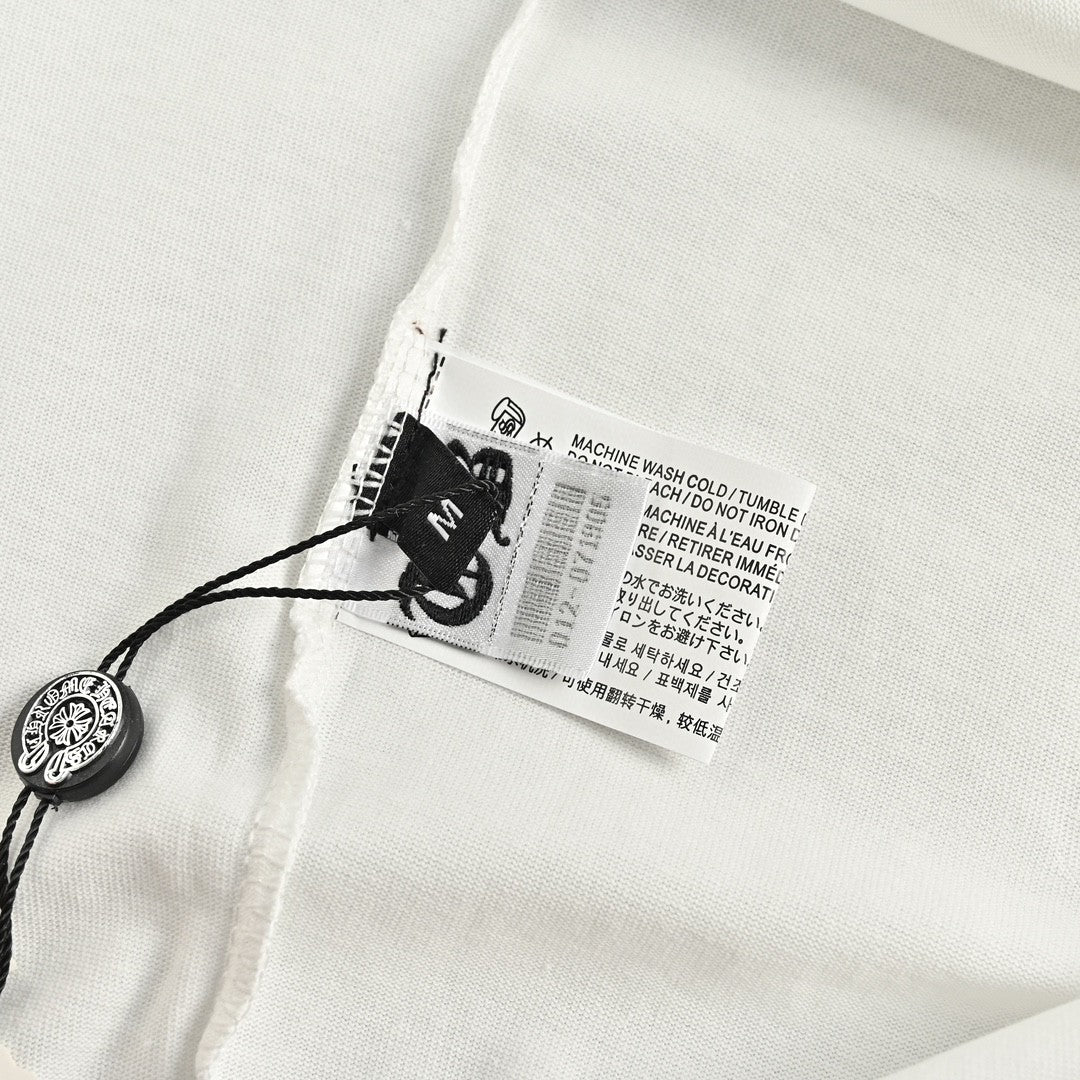 CHROME HEARTS CROSS PATCH COLLAR T-SHIRT WHITE - netstar®