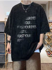 Retro Cotton Print T-shirt