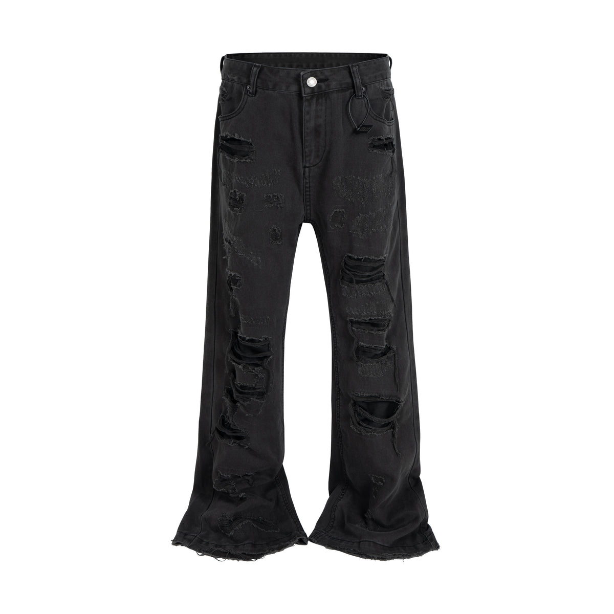 Embroidered Denim Trousers