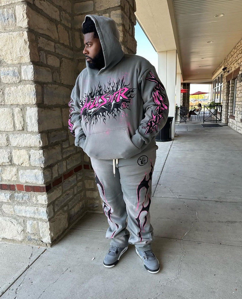 Retro Cotton Hoodie Set (XL)