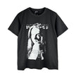 Casual short-sleeved T-shirt, printed cotton