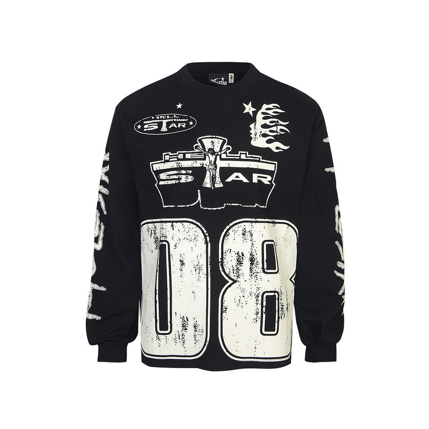 Cotton Print Long Sleeve T-Shirt