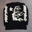 Long Sleeve Printed Cotton T-Shirt