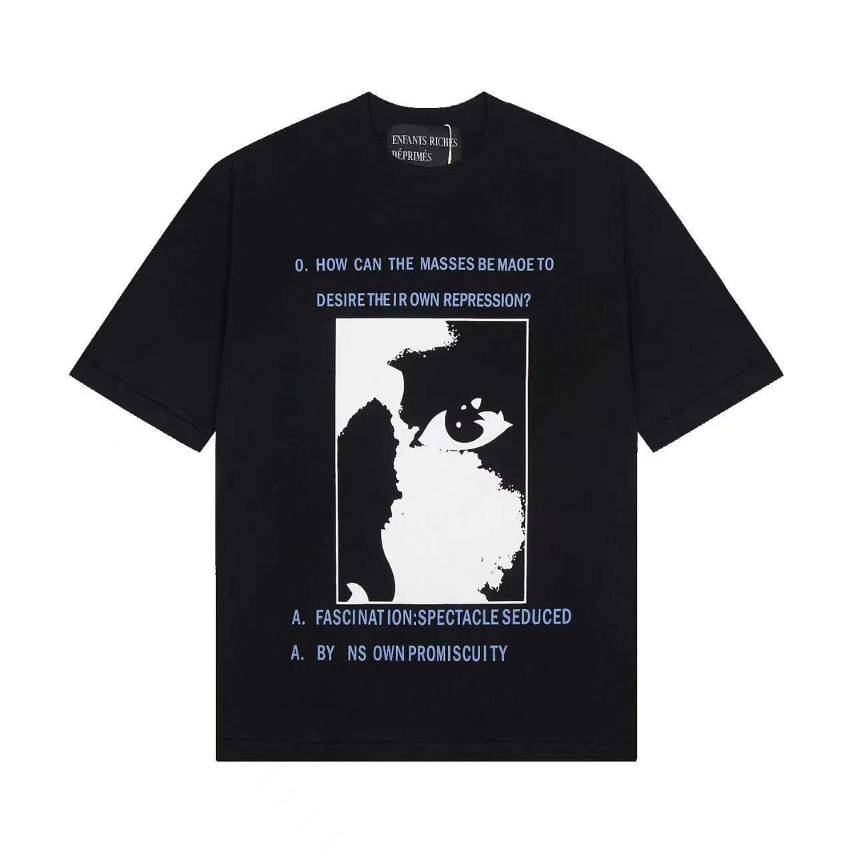 Casual short-sleeved T-shirt, printed cotton