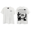 Casual short-sleeved T-shirt, printed cotton