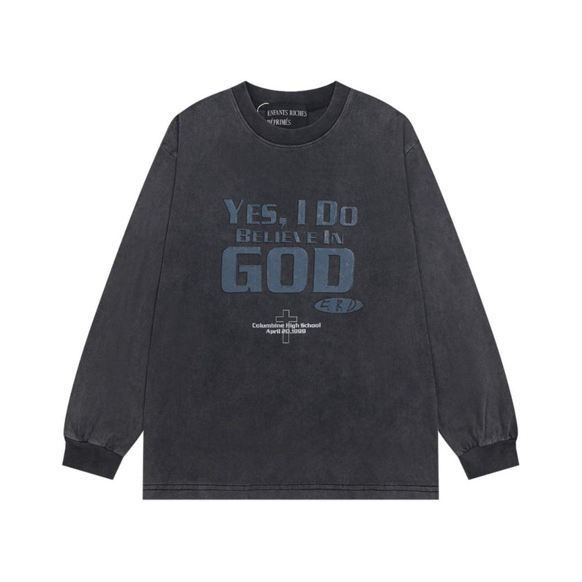 Casual short-sleeved T-shirt, printed cotton