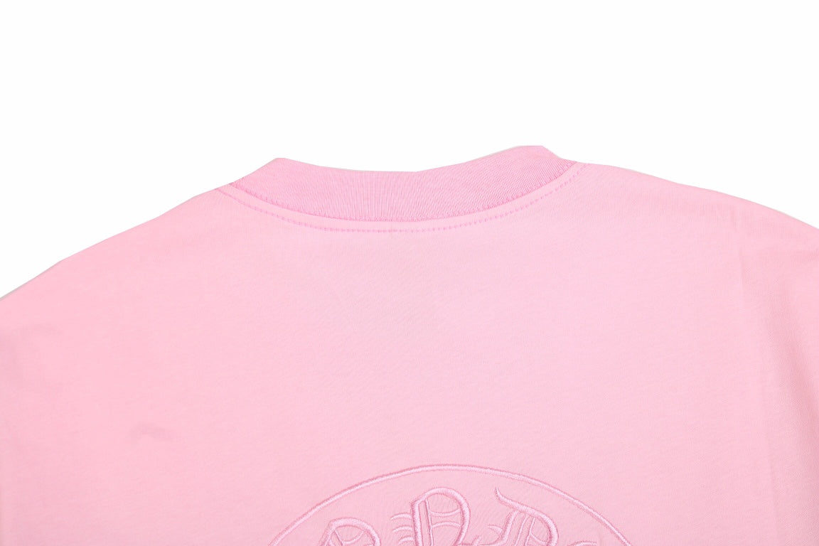 CHROME HEARTS HORSE SHOE LOGO T-SHIRT PINK - netstar®
