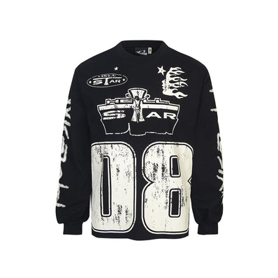 Cotton Print Long Sleeve T-Shirt