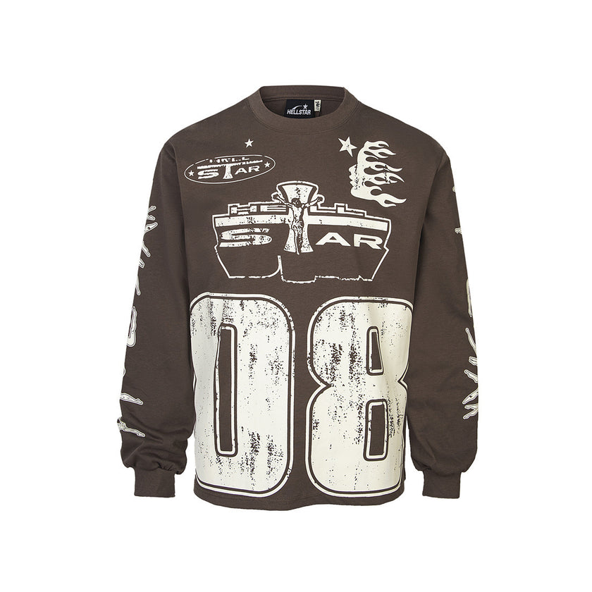 Cotton Print Long Sleeve T-Shirt