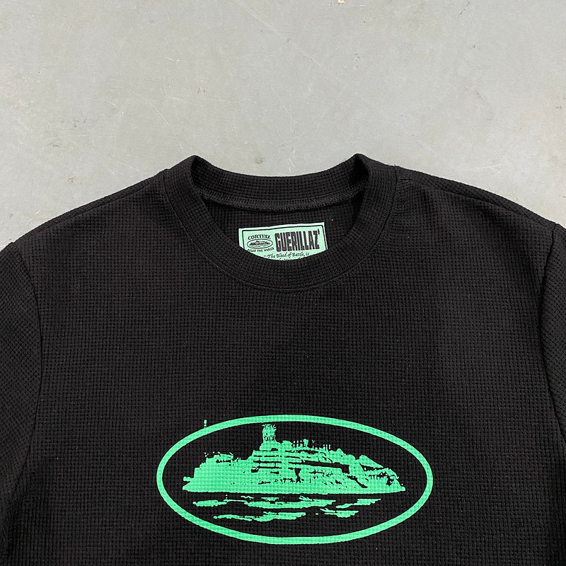 CORTEIZ INSIGNIA WAFFLE TEE BLACK - netstar®