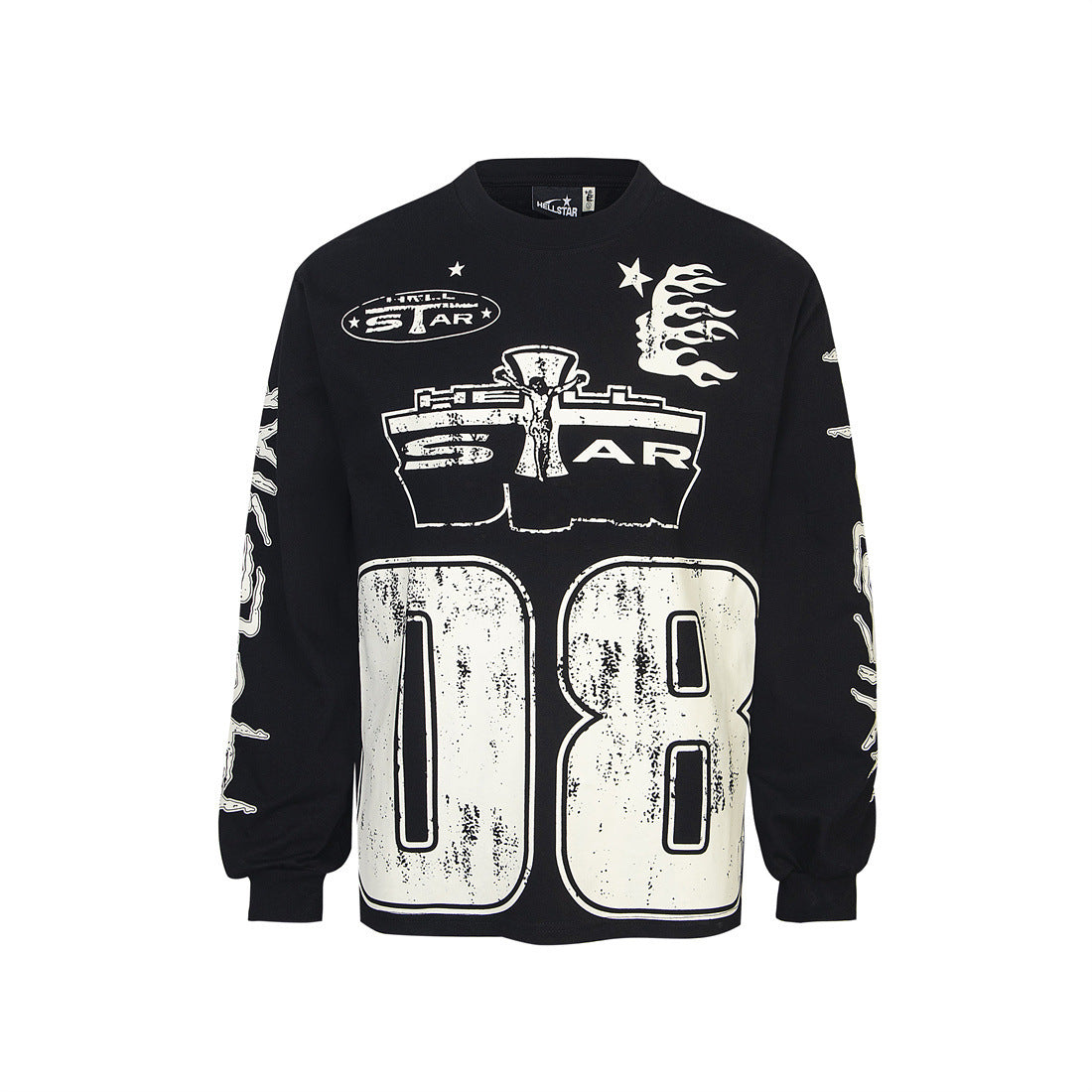 Cotton Print Long Sleeve T-Shirt