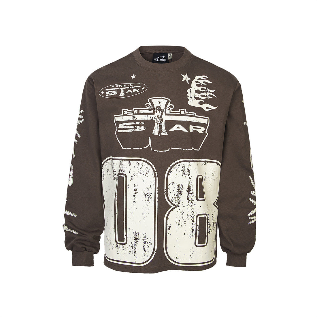 Cotton Print Long Sleeve T-Shirt