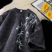 Retro Cotton Print T-shirt