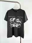 Casual short-sleeved T-shirt, printed cotton