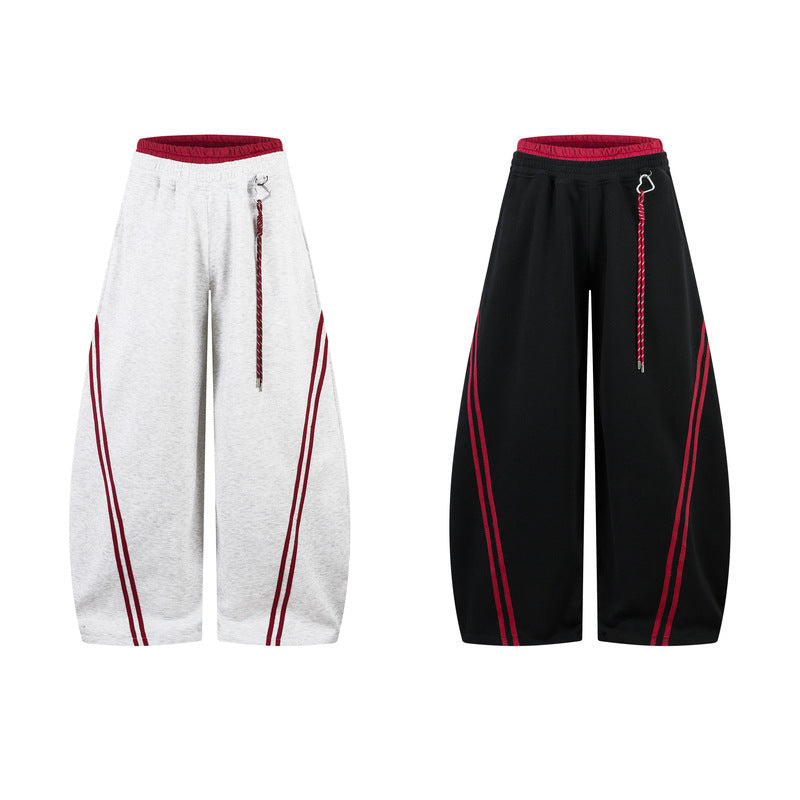Retro Striped Sweatpants