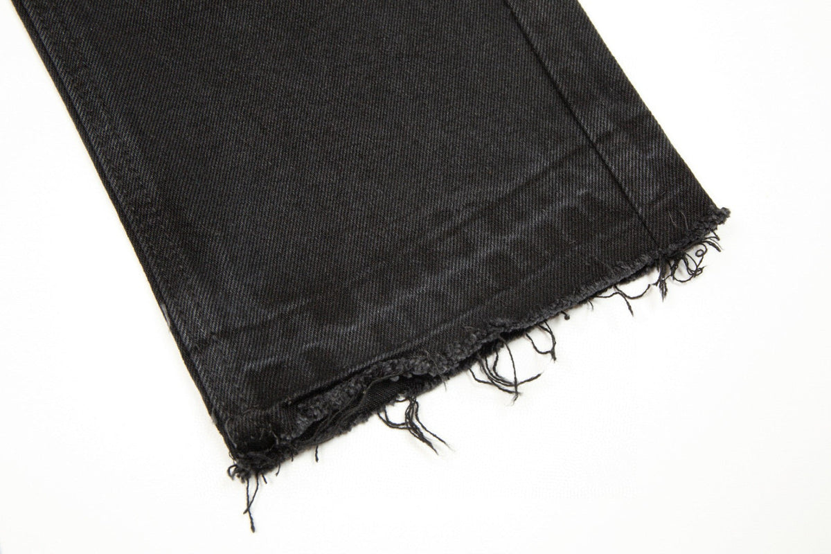 CHROME HEARTS BLACK CROSS PATCH JEANS BLACK - netstar®