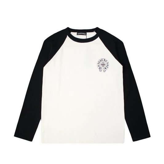CHROME HEARTS HORSE SHOE LOGO LONGSLEEVE WHITE BLACK - netstar®