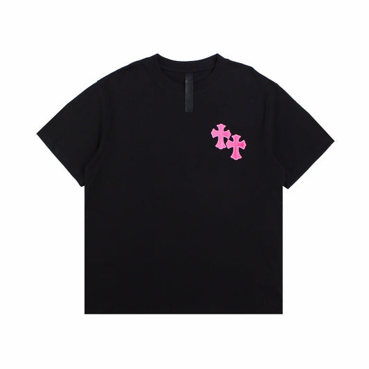 CHROME HEARTS HORSE SHOE LOGO T-SHIRT BLACK PINK - netstar®