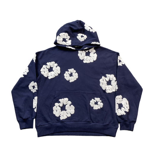 DENIM TEARS COTTON WREATH HOODIE NAVY - netstar®