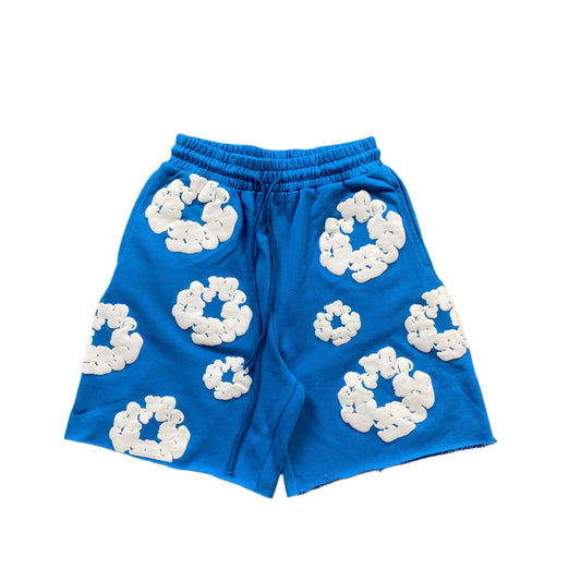 DENIM TEARS COTTON WREATH SHORTS AZURE BLUE - netstar®
