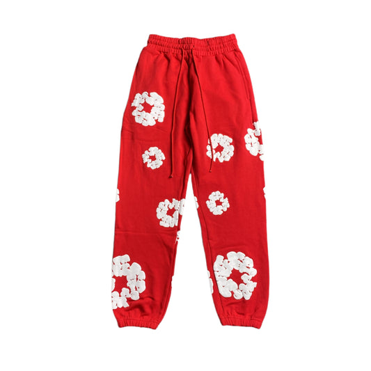 DENIM TEARS COTTON WREATH SWEATPANTS RED - netstar®