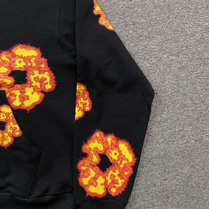 DENIM TEARS x OFFSET WREATH HOODIE BLACK - netstar®
