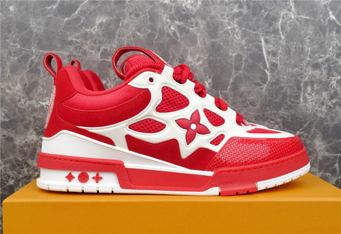 LOUIS VUITTON LV SKATE SNEAKER RED WHITE - netstar