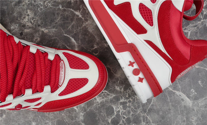 LOUIS VUITTON LV SKATE SNEAKER RED WHITE - netstar