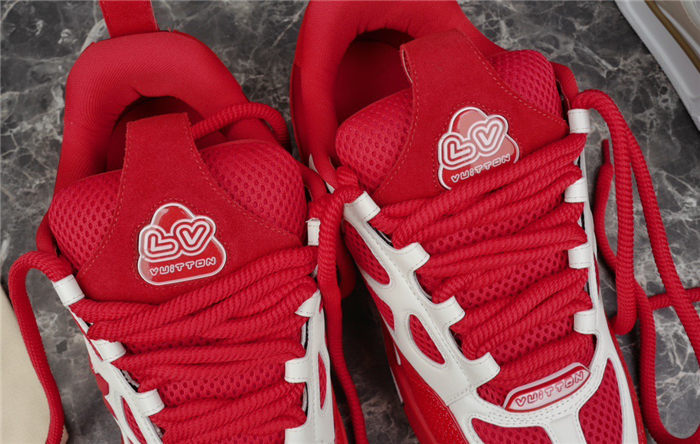 LOUIS VUITTON LV SKATE SNEAKER RED WHITE - netstar