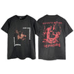 Casual short-sleeved T-shirt, printed cotton