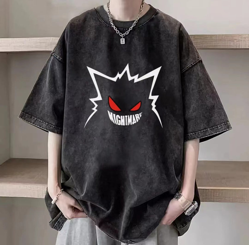 Retro Cotton Print T-shirt