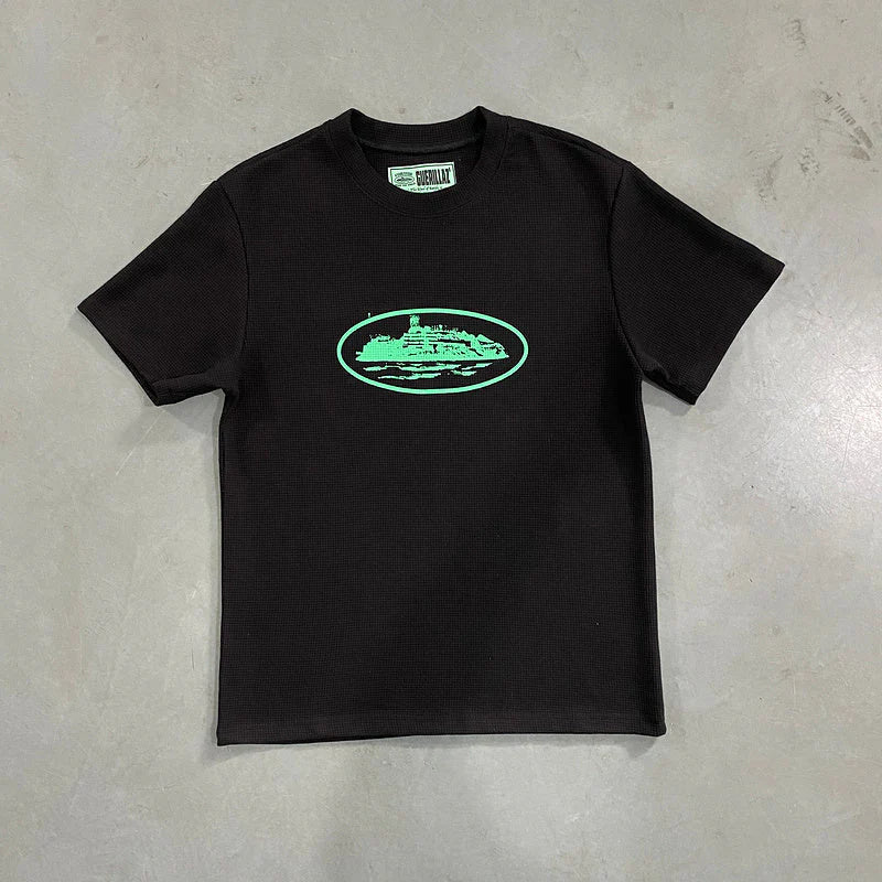 CORTEIZ INSIGNIA WAFFLE TEE BLACK - netstar®