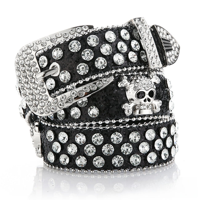 Skull Rhinestone Belt